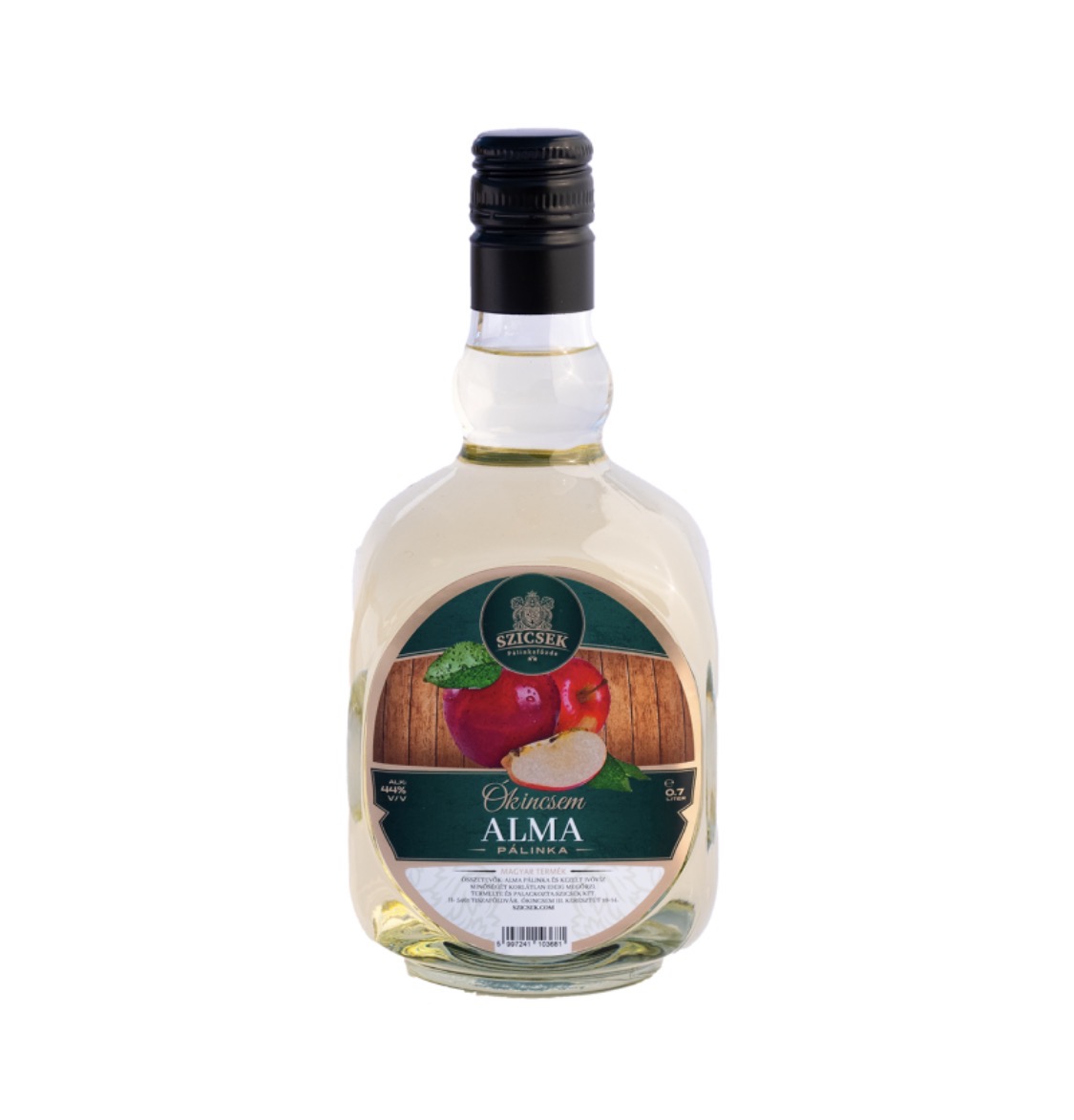 Szicsek Ókincsem Aged Apple Palinka (44%ABV, 0,7 L)