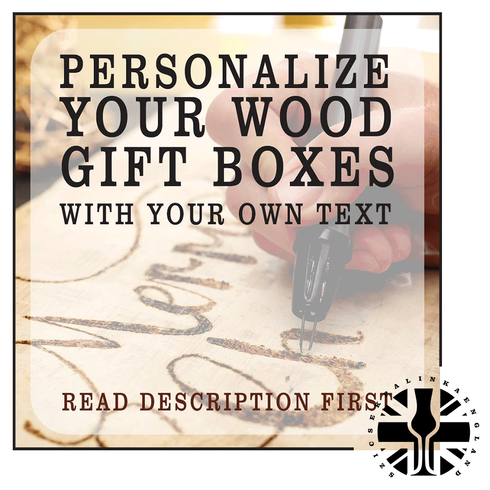 Woodburning crafts / unique engravings for wood gift box