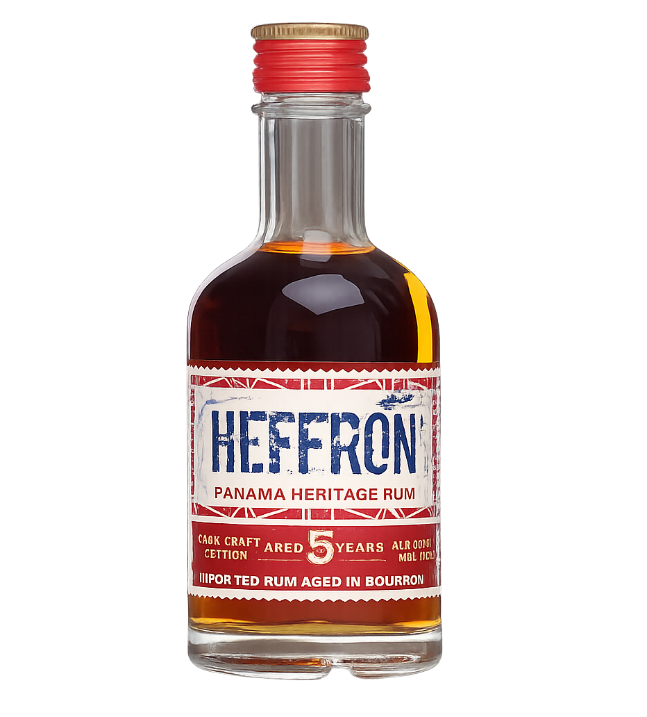 Heffron 5-Year Old Rum 38% ABV, 200 ml